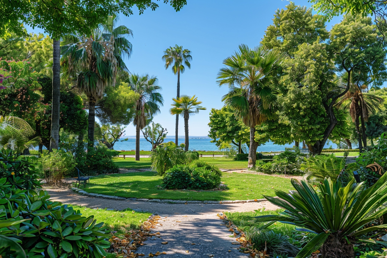 Famille profitant d'un pique-nique relaxant dans un parc verdoyant à La Seyne-sur-Mer, illustrant l'évasion parfaite dans les espaces verts après un déménagement.